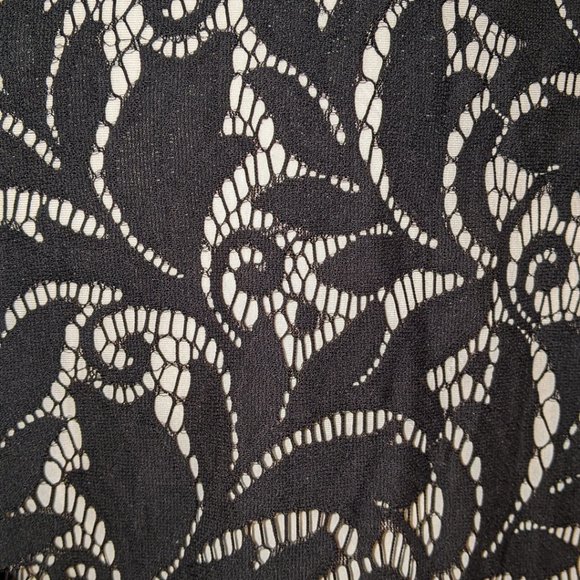 LOGO by Lori Goldstein Open Front Slub Cardigan w/Lace Detail XL - Picture 7 of 11